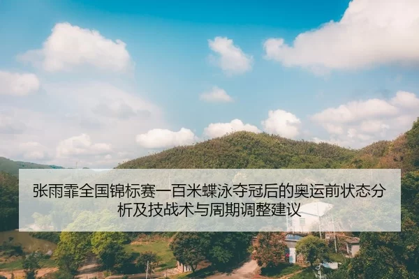 张雨霏全国锦标赛一百米蝶泳夺冠后的奥运前状态分析及技战术与周期调整建议