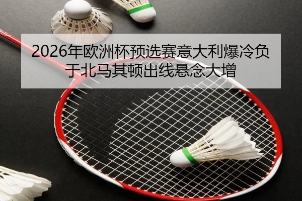 2026年欧洲杯预选赛意大利爆冷负于北马其顿出线悬念大增